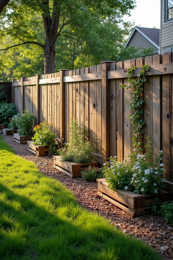 recycled wood pallet fencing