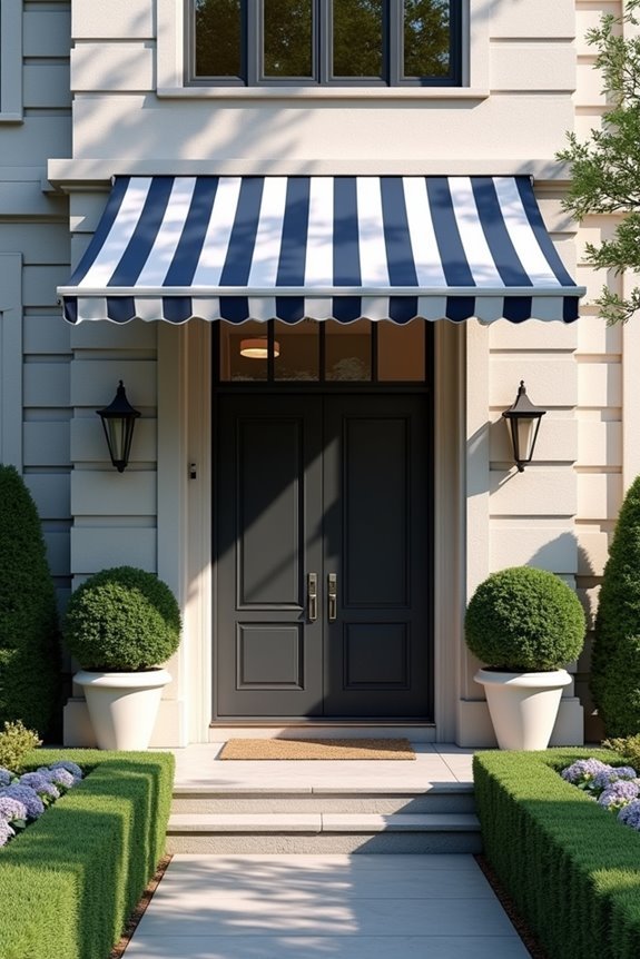 retractable awnings enhance curb appeal