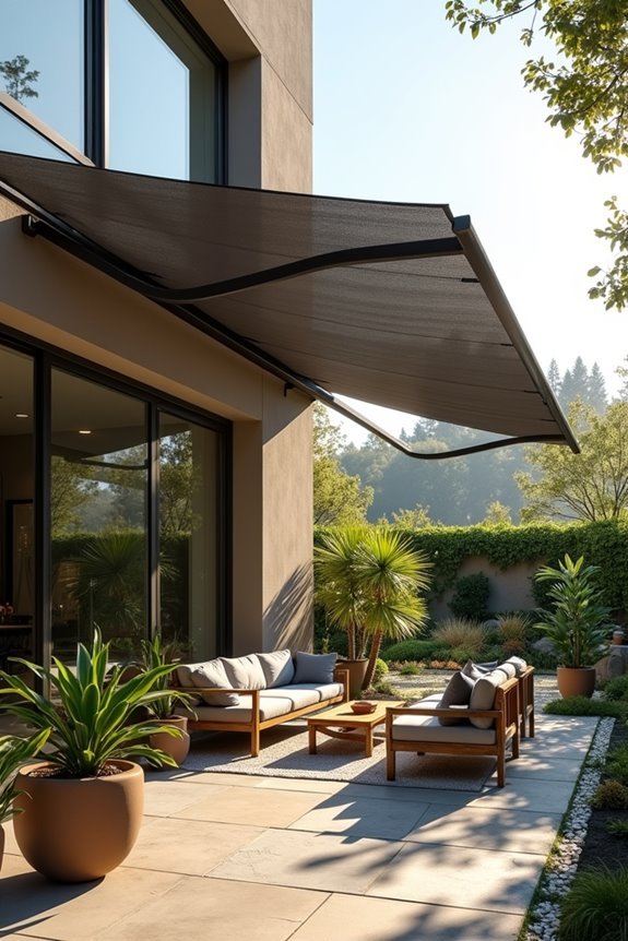 retractable shade for patios