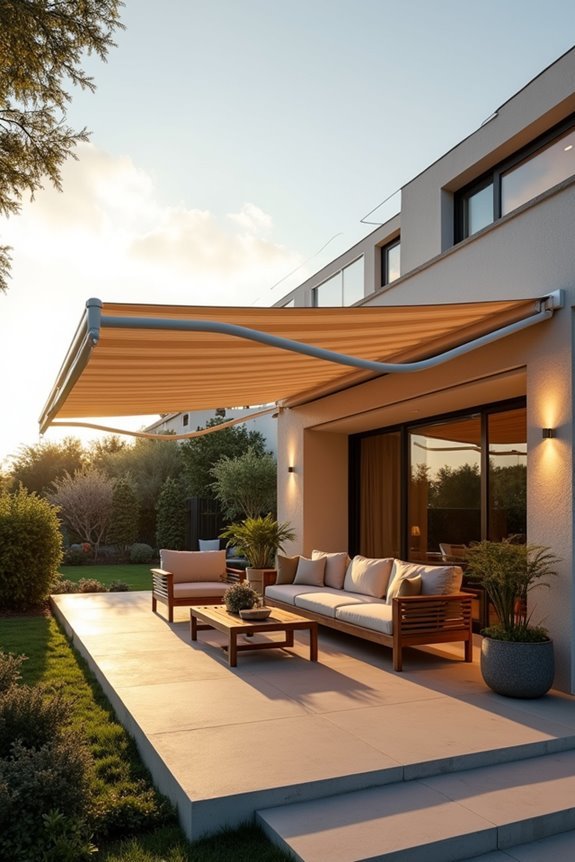 retractable shade installation costs