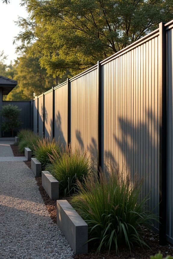 robust corrugated industrial fencing