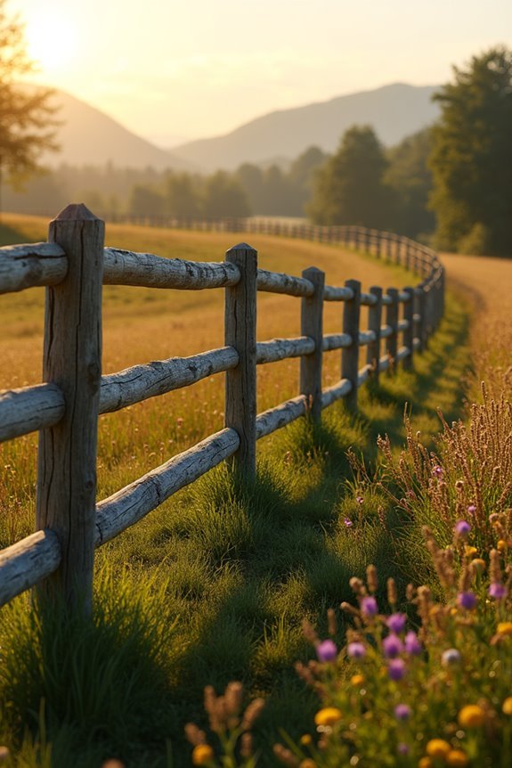 rustic boundary fencing solution