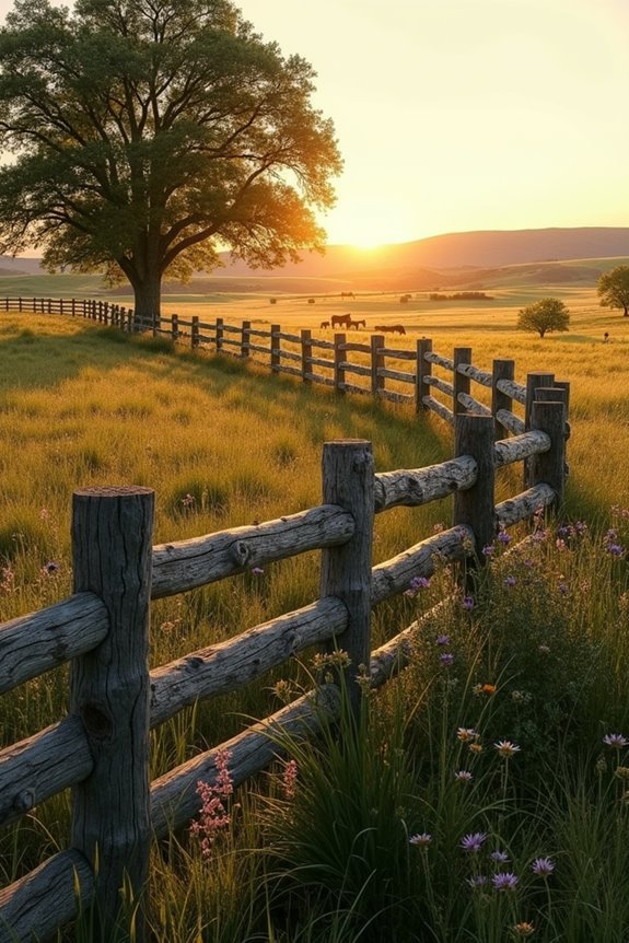 rustic boundary with durability