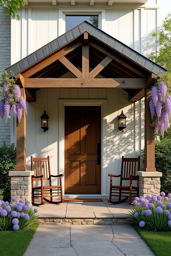 rustic farmhouse pergola design