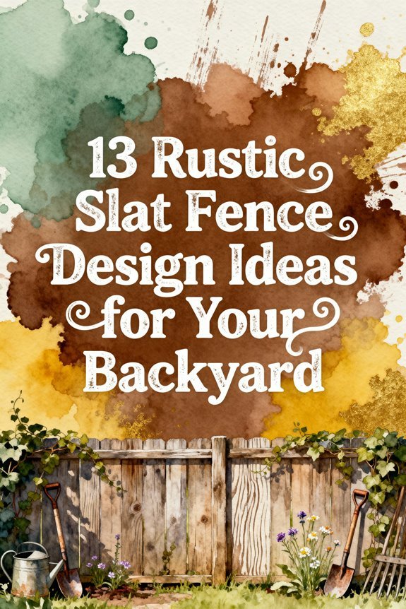 Read more about the article 13 Rustic Slat Fence Design Ideas for Your Backyard