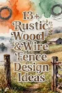 Read more about the article 13+ Rustic Wood & Wire Fence Design Ideas