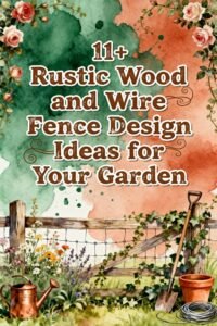 Read more about the article 11+ Rustic Wood and Wire Fence Design Ideas for Your Garden