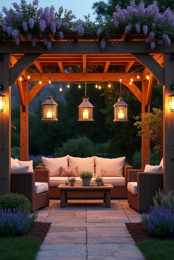 rustic lanterns for ambiance