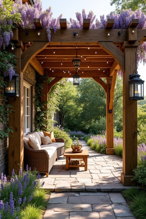 rustic pergola design elements