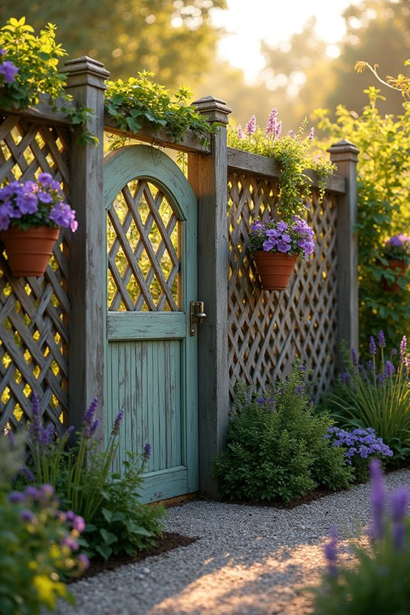 rustic privacy screen project