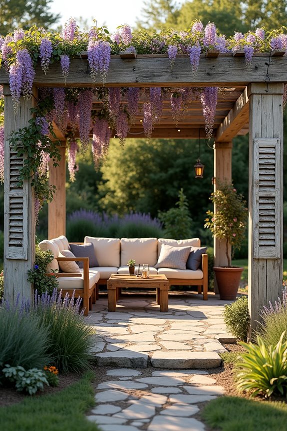 rustic reclaimed wooden shutters