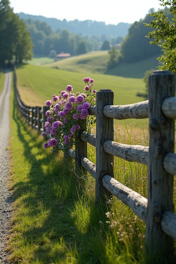 rustic split rail construction