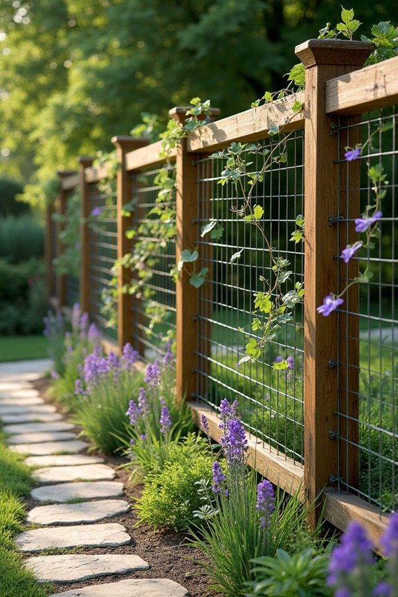 rustic vertical garden infrastructure