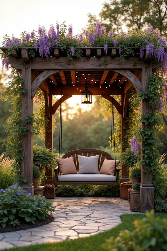 rustic wooden beam aesthetics