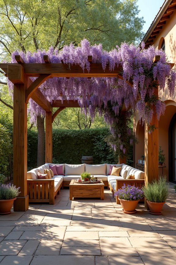 rustic wooden pergola charm
