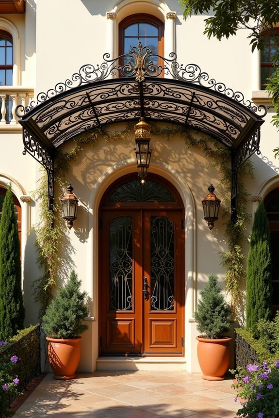 sculptural metalwork canopy designs