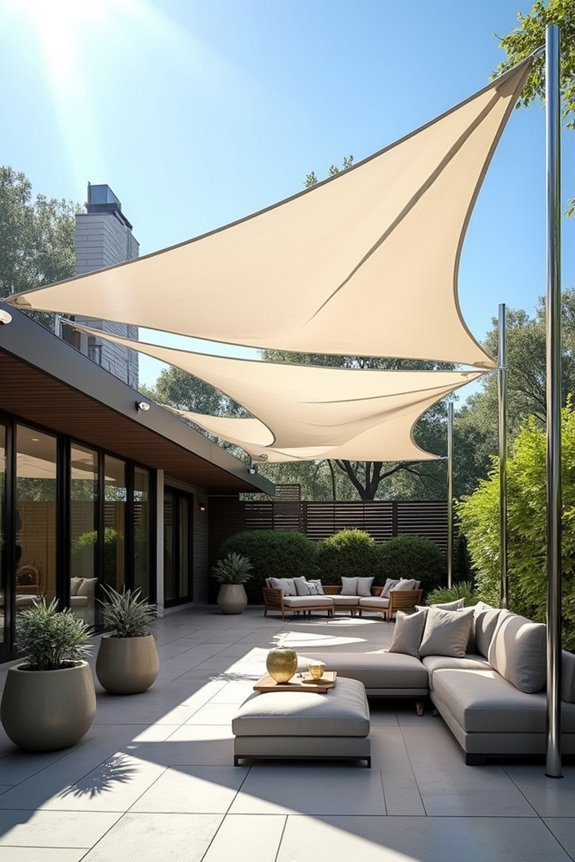 sculptural shade solutions installation