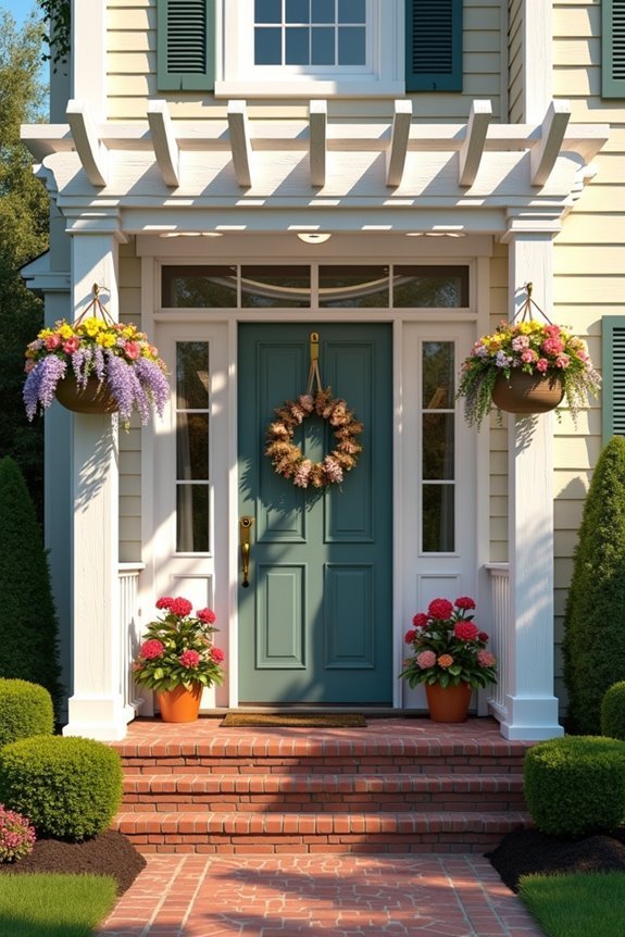 seasonal displays for pergola