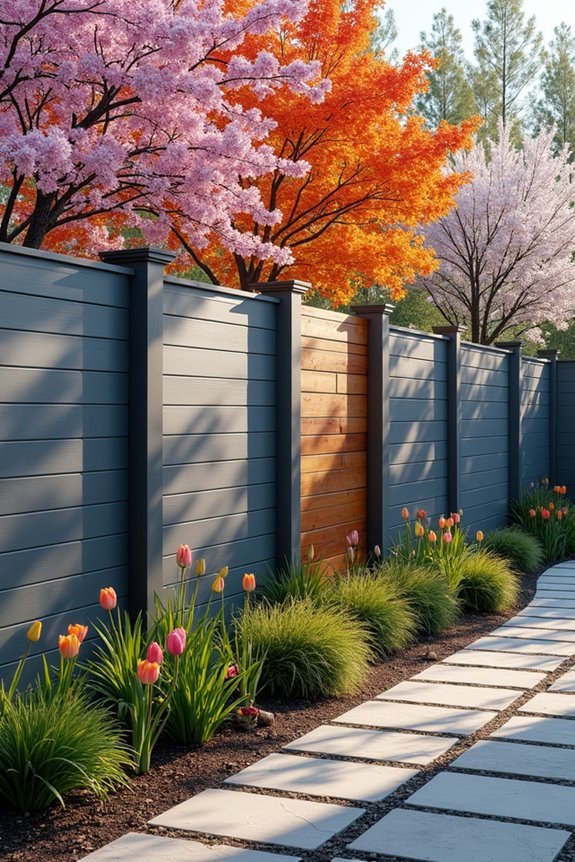 seasonal fence color selection