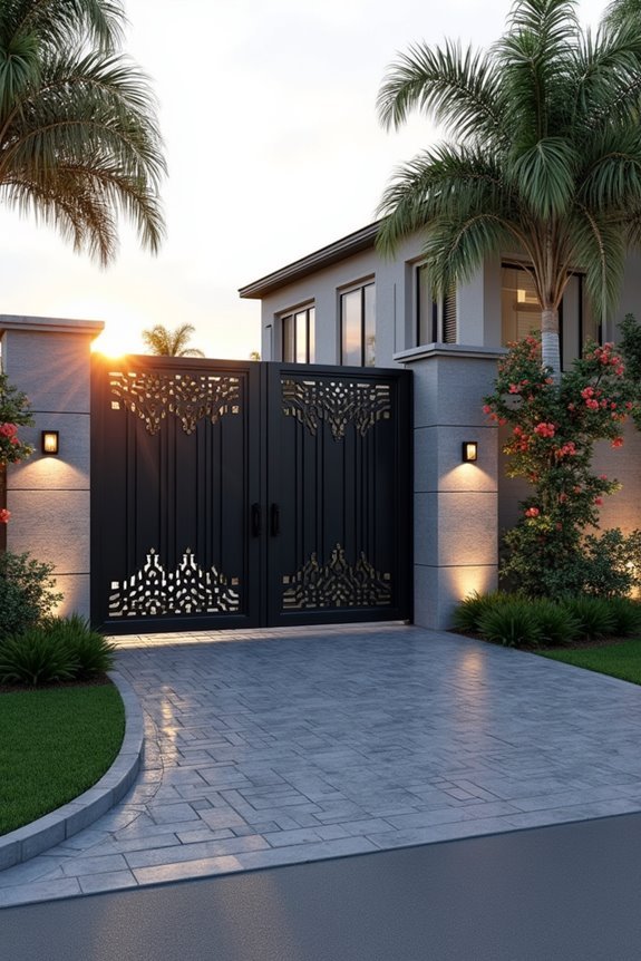 secure and aesthetic gate design