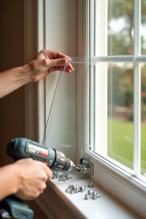 secure protective panel installation