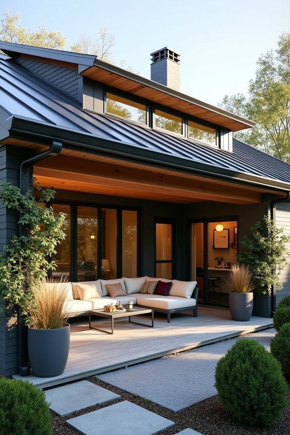 shed roof skylights enhance illumination
