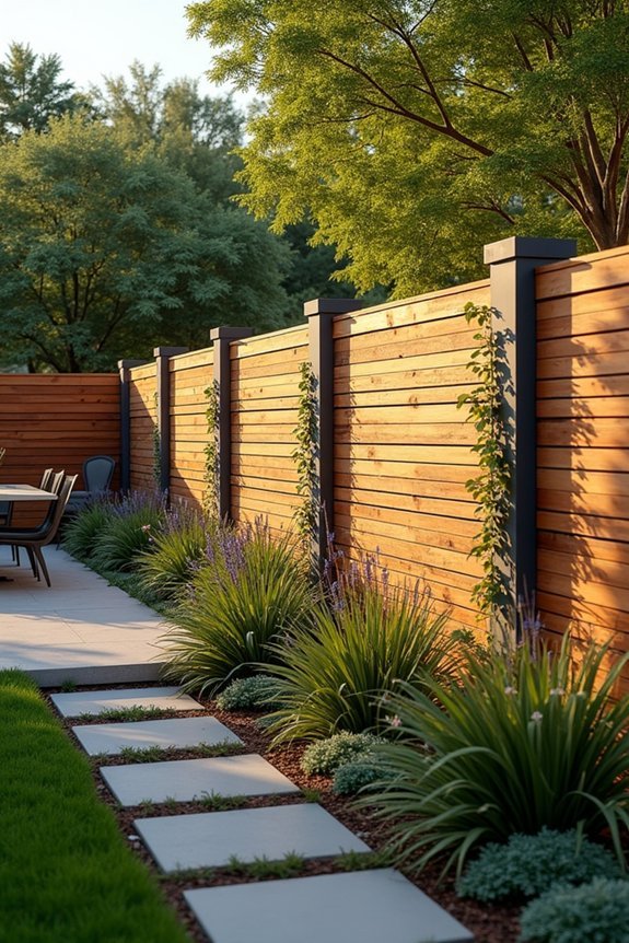 sleek minimalist slat design