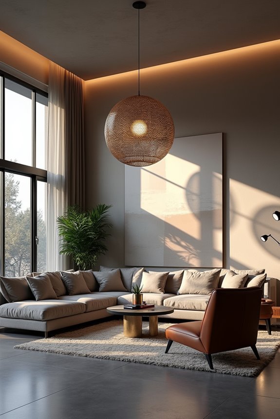 sleek minimalist steel overhang