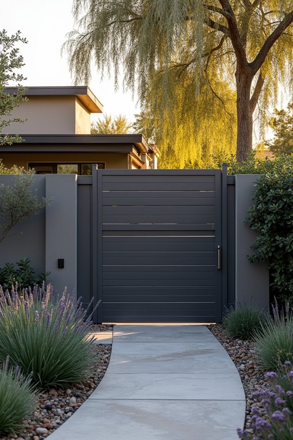 sliding track gate systems