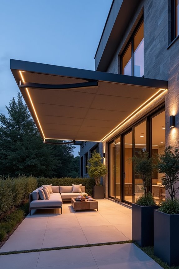 smart programmable led awnings