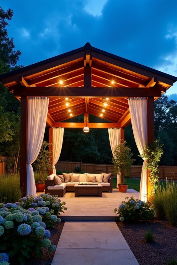 strategic adjustable pergola illumination