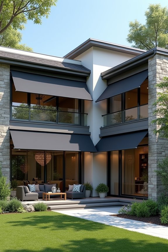 strategic awnings reduce energy costs