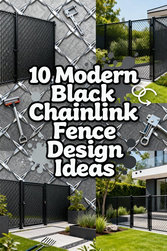 Read more about the article 10 Modern Black Chainlink Fence Design Ideas