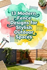 Read more about the article 13 Modern Fence Designs for Stylish Outdoor Spaces