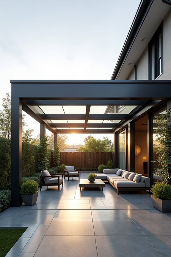 stylish outdoor living extension