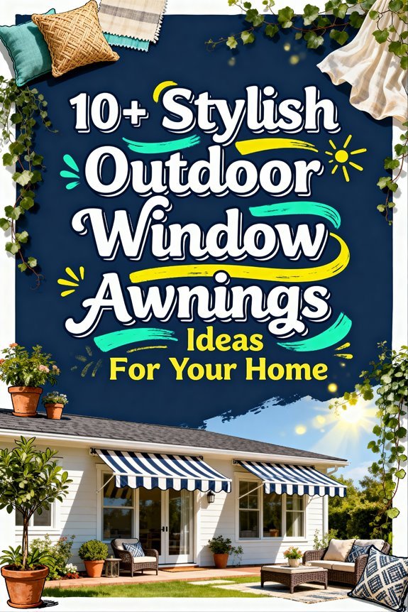 Read more about the article 10+ Stylish Outdoor Window Awnings Ideas For Your Home