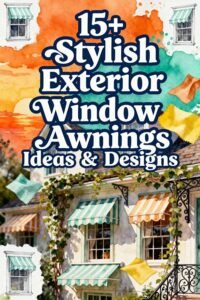 Read more about the article 15+ Stylish Exterior Window Awnings Ideas & Designs