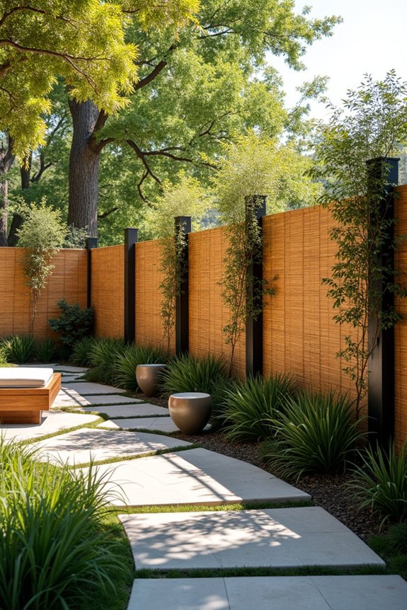 sustainable bamboo privacy fencing