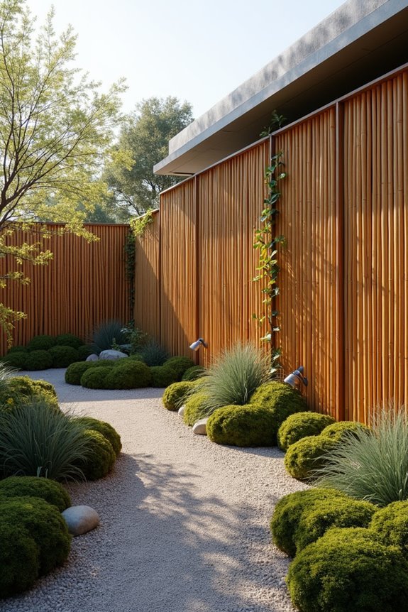 sustainable bamboo privacy fencing