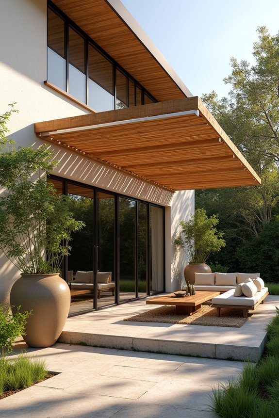 sustainable bamboo shade structures