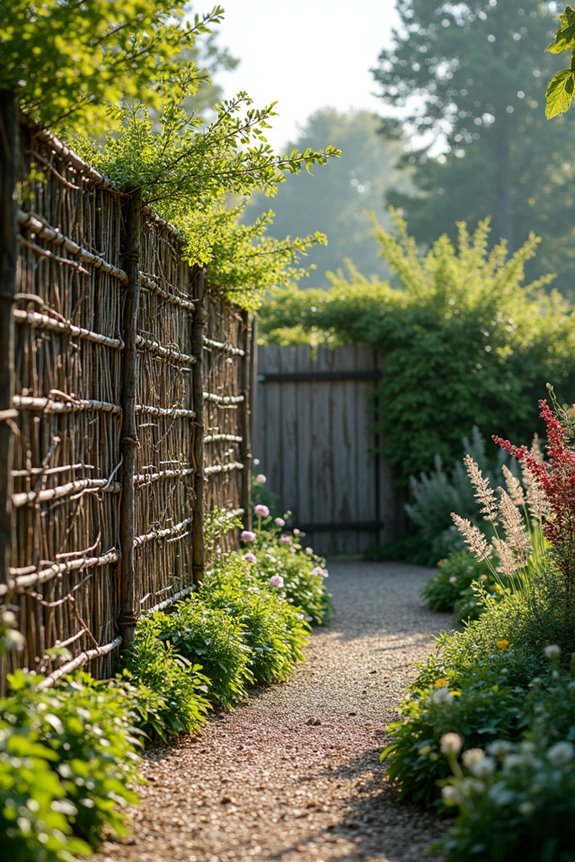 sustainable living willow screens
