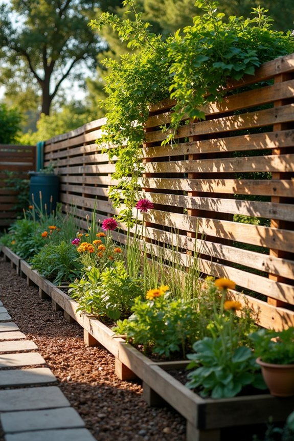 sustainable pallet fencing solution