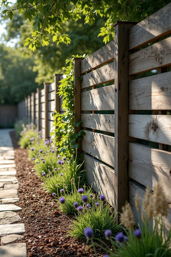 sustainable reclaimed pallet fencing