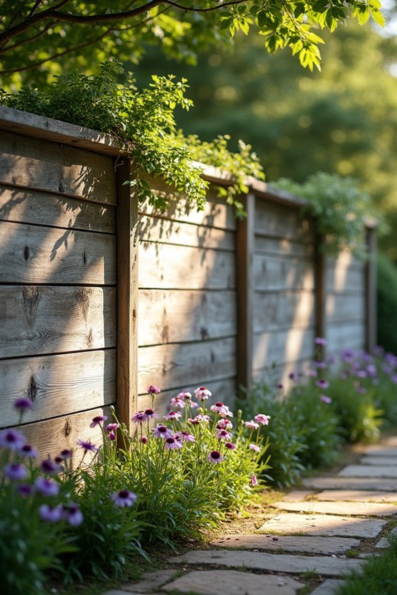sustainable reclaimed wood fencing