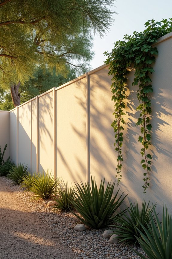 sustainable stucco fence advantages