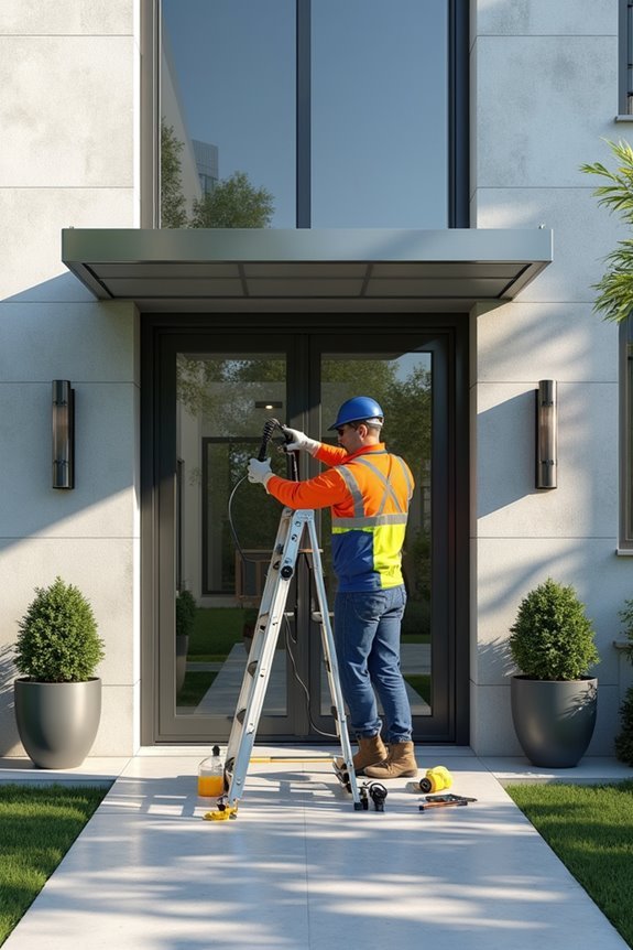 systematic door canopy maintenance