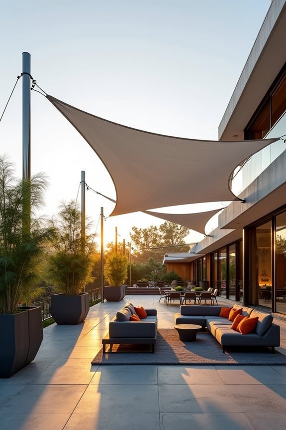 tensioned fabric canopy structures