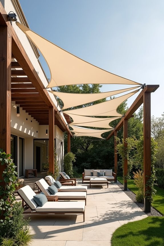 tensioned fabric shade structures