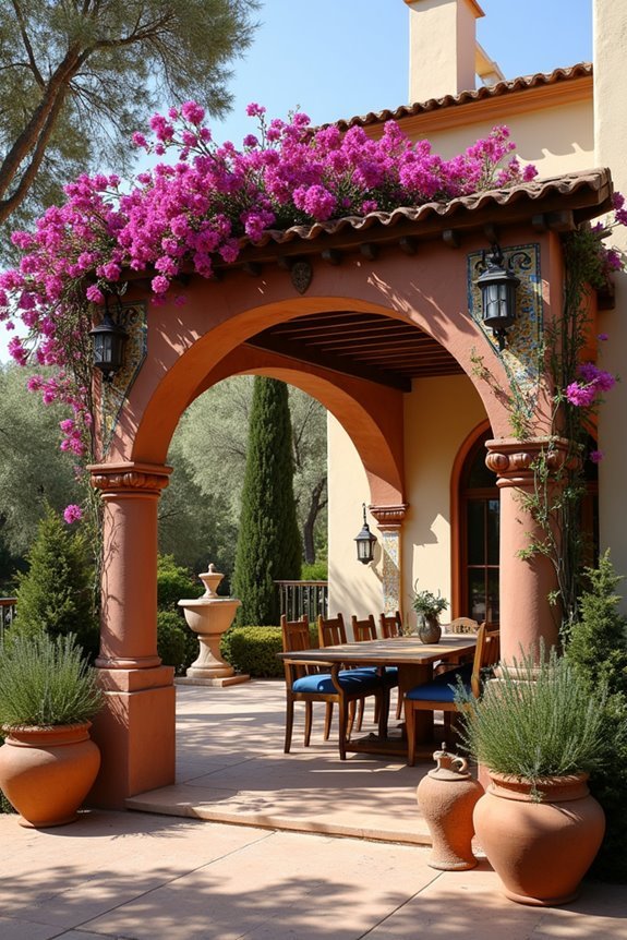 terracotta mediterranean arch design