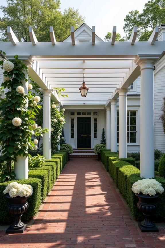 timeless colonial pergola elegance